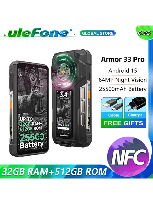 Смартфон Ulefone Armor 33 Pro 16/512 ГБ, цвет не указан, фото 2