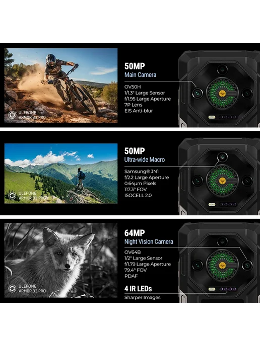Смартфон Ulefone Armor 33 Pro 16/512 ГБ, цвет не указан, фото 6