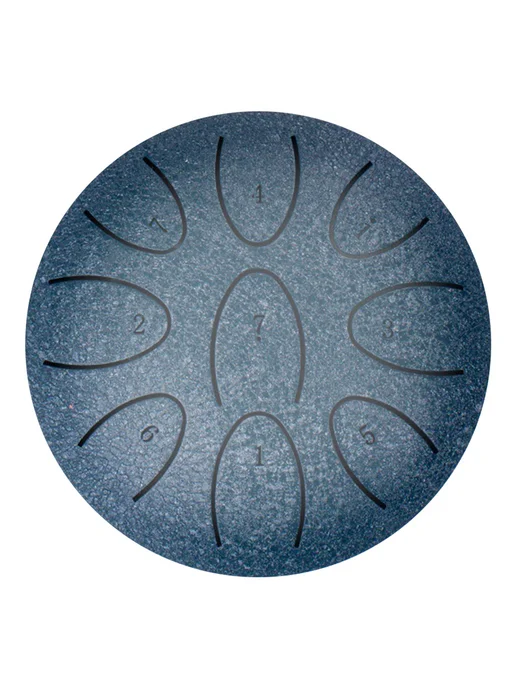 Духовой инструмент 4'' Steel Tongue Drum 9 нот для йоги, мед, вариант, фото 4