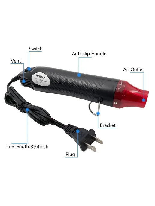 Нет бренда Термофен 220V EU Plug, 300 Вт, 300 Вт, фото 3
