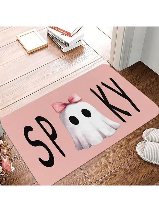 Нет бренда Коврик для прихожей Halloween с привидениями, Цвет 25102321, вариант, фото 7