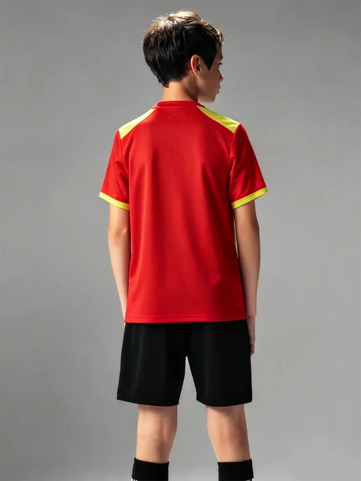 Футбольная форма с шортами KELME, голубой, фото 5