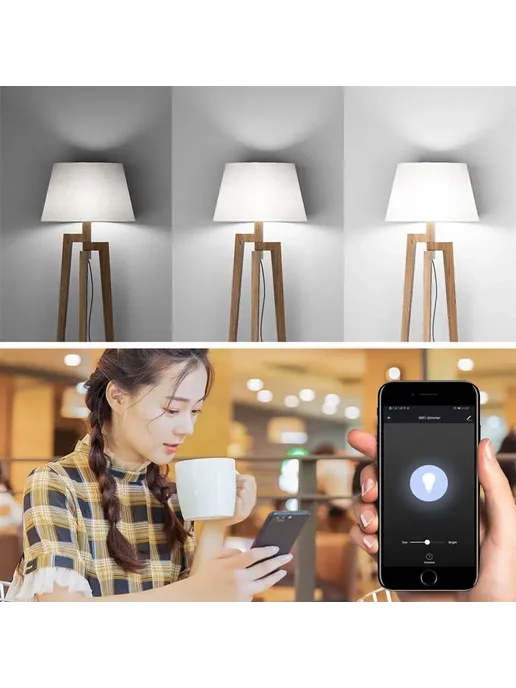 Smartgorilla Wifi dimmer switch Бежевый, EU UK Type Dimmer, бежевый, фото 3