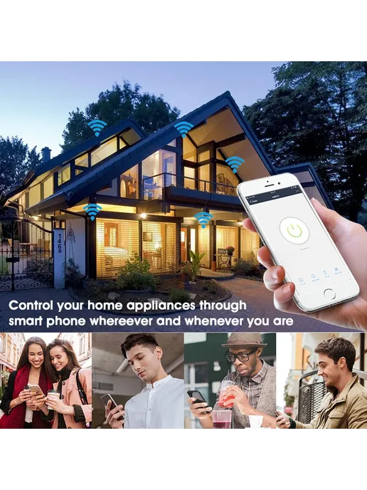 Smartgorilla Wifi dimmer switch Бежевый, EU UK Type Dimmer, бежевый, фото 5