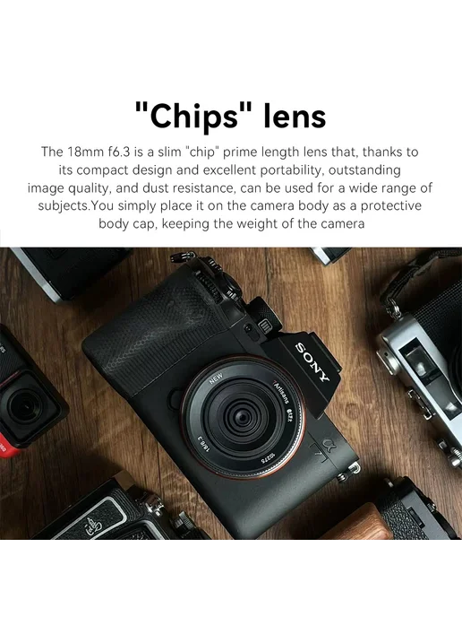 7artisans 18 мм F6.3 Mark II объектив для Sony E ZVE10 Fuji, черный, фото 4