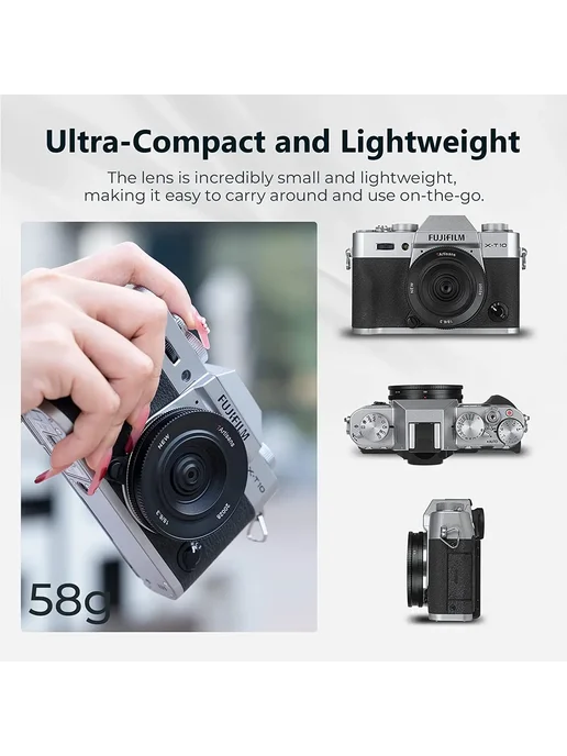 7artisans 18 мм F6.3 Mark II объектив для Sony E ZVE10 Fuji, черный, фото 6