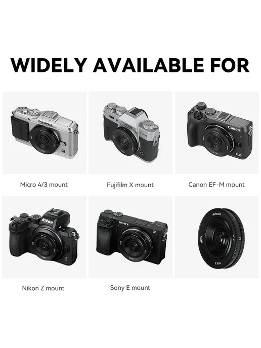 7artisans 18 мм F6.3 Mark II объектив для Sony E ZVE10 Fuji, черный, фото 7