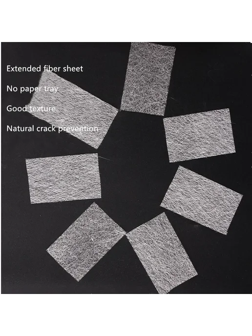 Нет бренда Формы для наращивания ногтей Silk Fiberglass 10 20 шт. 10PC, 20 шт, фото 5