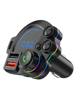 Нет бренда Беспроводной автомобильный Bluetooth 5.3 FM-трансмиттер, MP3