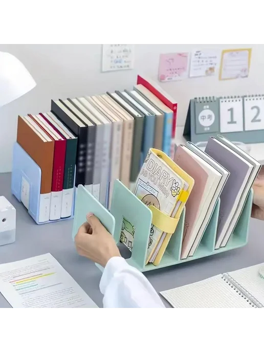 Разделитель для книг настольный пластиковый, вариант