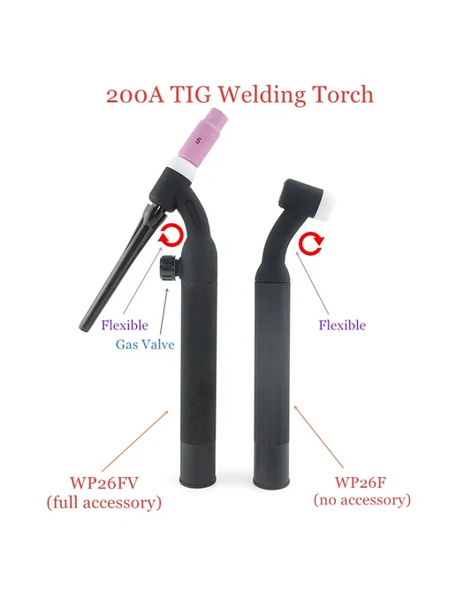 TywelMaster WP26-FV TIG горелка GTAW Газовая дуговая сварочная горелка W, вариант, фото 2