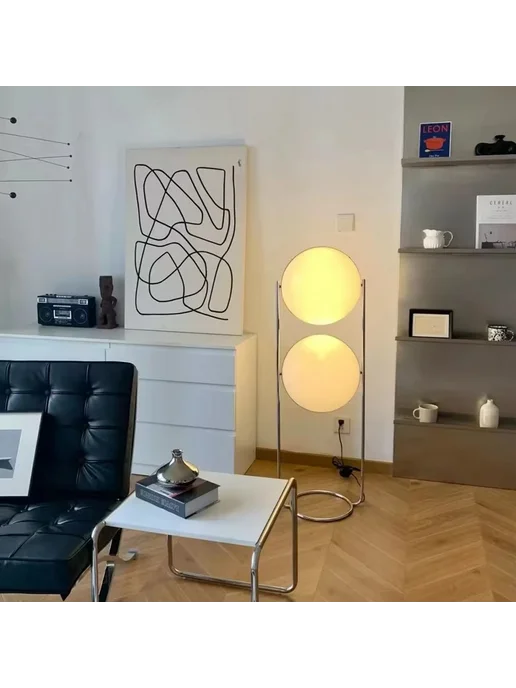 JIAYOOR Торшер Nordic Art Bauhaus для гостиной Type A, whit, A, фото 4