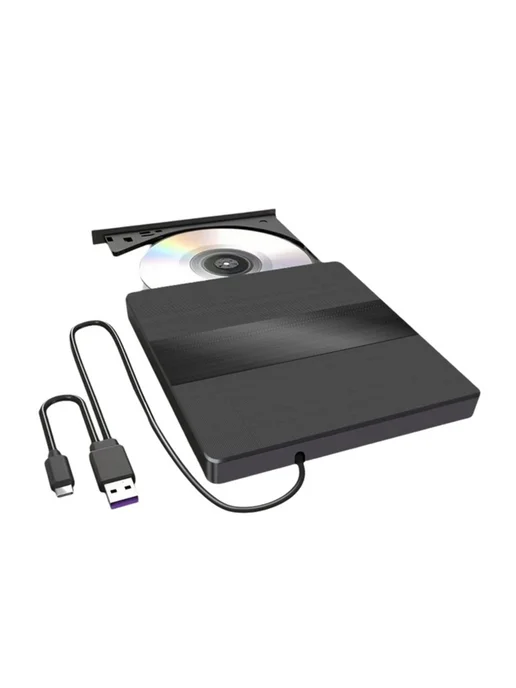 Нет бренда Внешний USB 3.0 CD DVD-ридер привод Type-C для чтения и запи, вариант, фото 3
