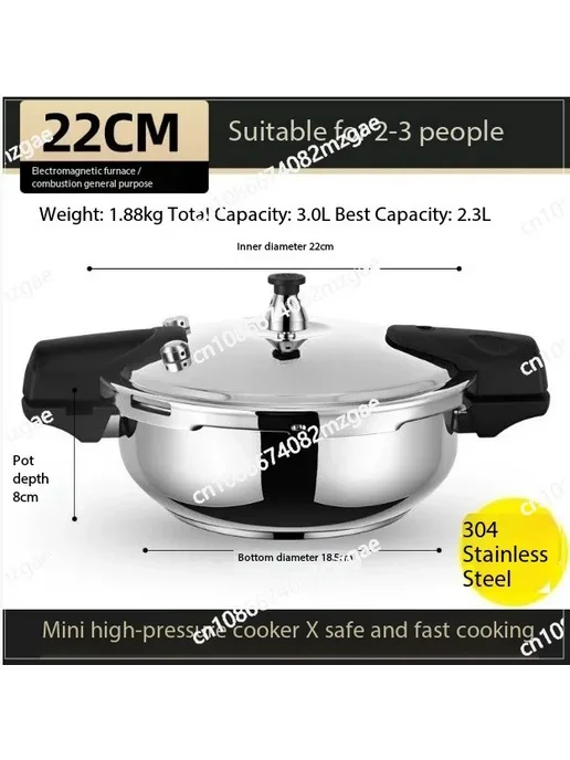 Нет бренда Мини скороварка из нержавеющей стали 1,8 л, 1,8 л, фото 6