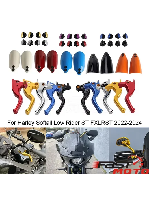 MOSOKOYO Изогнутый держатель номерного знака мотоцикла для Harley Sof, черный, фото 3