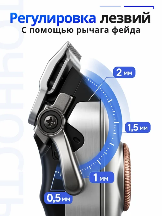 LIVORN Беспроводная машинка для стрижки волос, серый, фото 3
