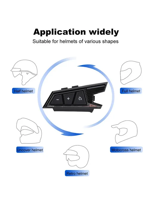 MOJOYCE Наушники для мотоциклетного шлема, Bluetooth-совместимые 5.3, вариант, фото 3