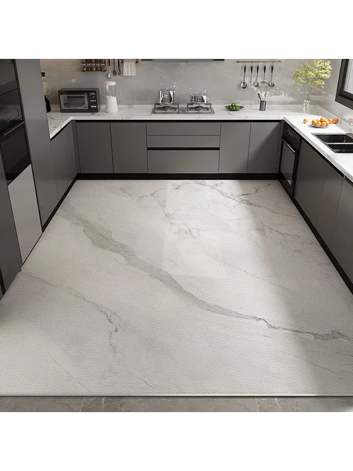 facaishu Кухонный коврик из ПВХ, водонепроницаемый, под кожу, с мрамо, вариант, фото 2
