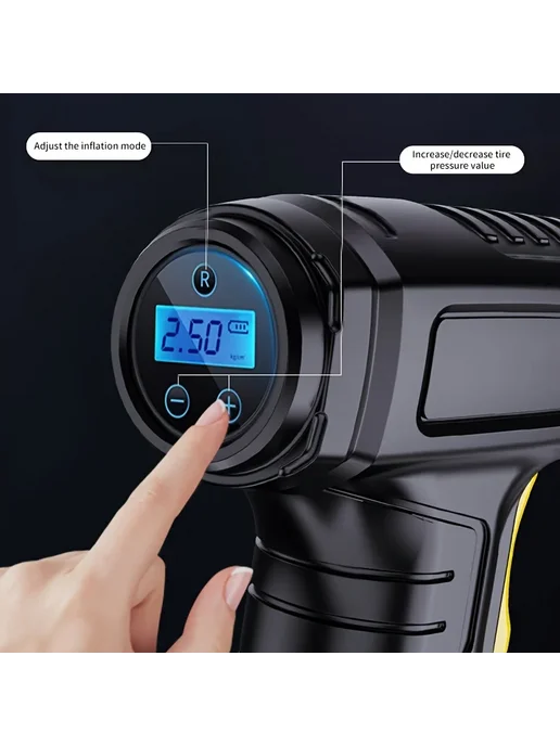 Нет бренда Портативный насос для подкачки шин, 150PSI, в 4 раза быстрее, вариант, фото 3