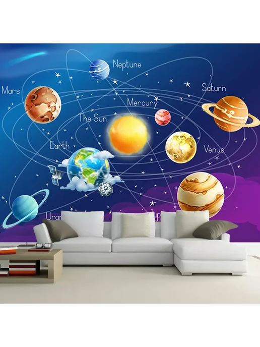 jiadou Мультяшные 3D обои для детской комнаты, вариант, фото 5