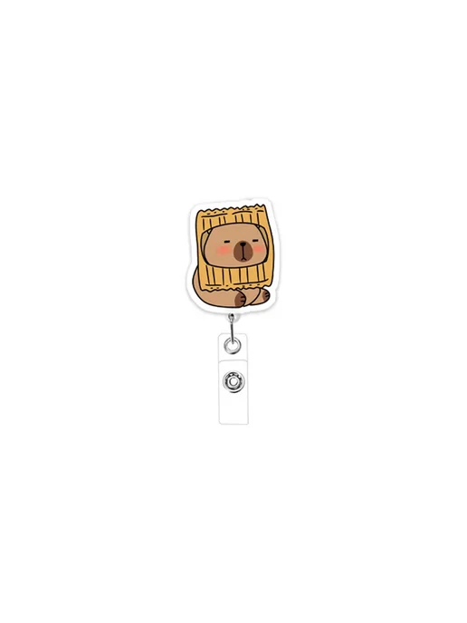 Нет бренда Аксессуар для бейджа Keychain, бежевый