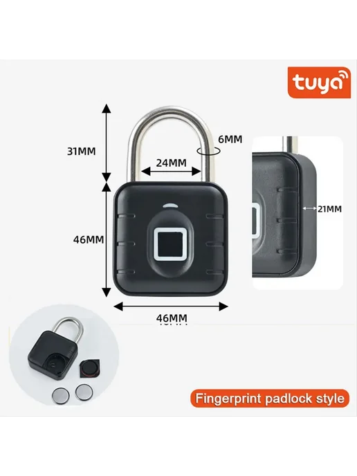 Нет бренда Умный дверной замок XFDE Tuya Bluetooth IP67, вариант, фото 6