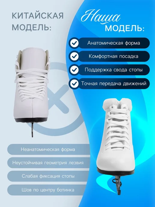 WINTER STAR Фигурные коньки с мехом, размер 35, зимние, белый, фото 3