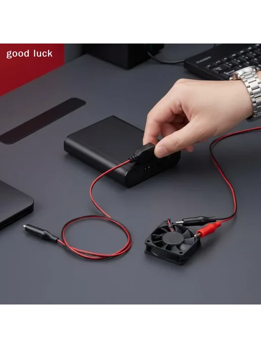 Нет бренда USB кабель-переходник с зажимами "крокодил" 55 см, вариант, фото 3