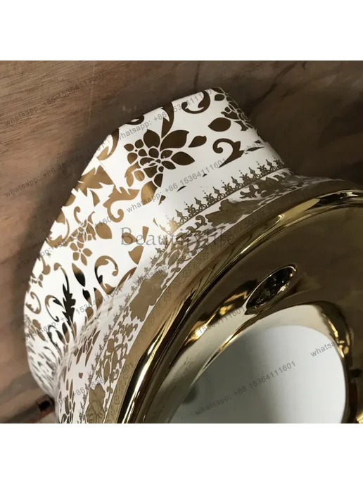 Нет бренда Настенный писсуар Local Tyrant Gold Wall Urinal Hotel, золот, золотой, фото 5