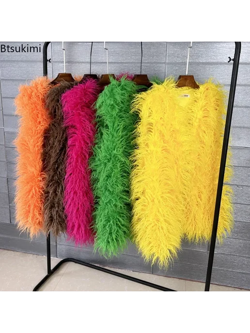 Btsukimi Женские жилеты из искусственного меха New Autumn Winter, фиолетовый, фото 2