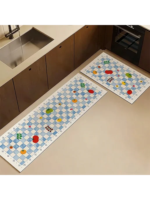 facaishu ПВХ коврик для кухни Checkerboard для дома, вариант, фото 3