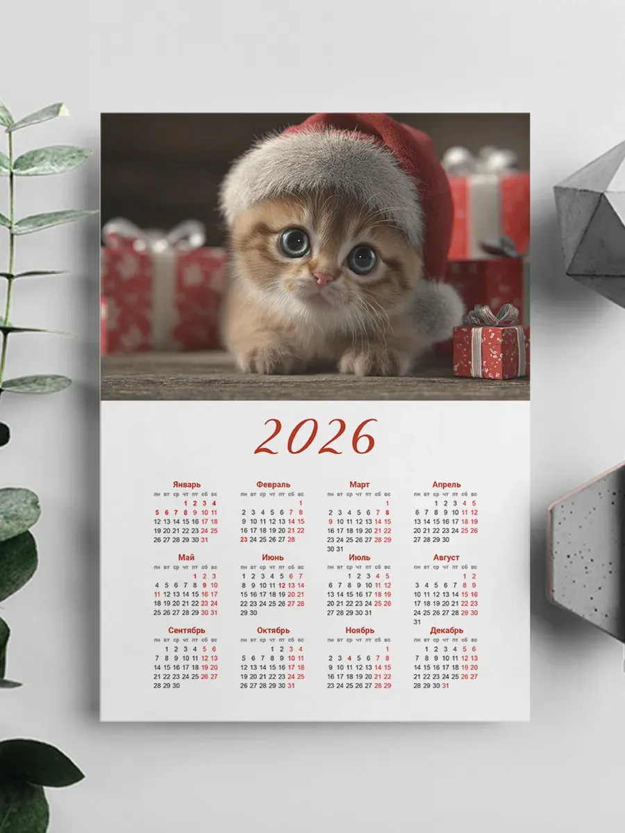Календарь на 2026 год, формат А4