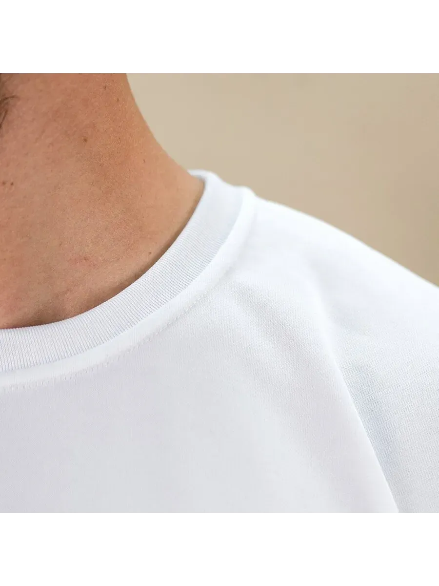 Футболка белая с принтом Певец в розовым цвете — миниатюра 7