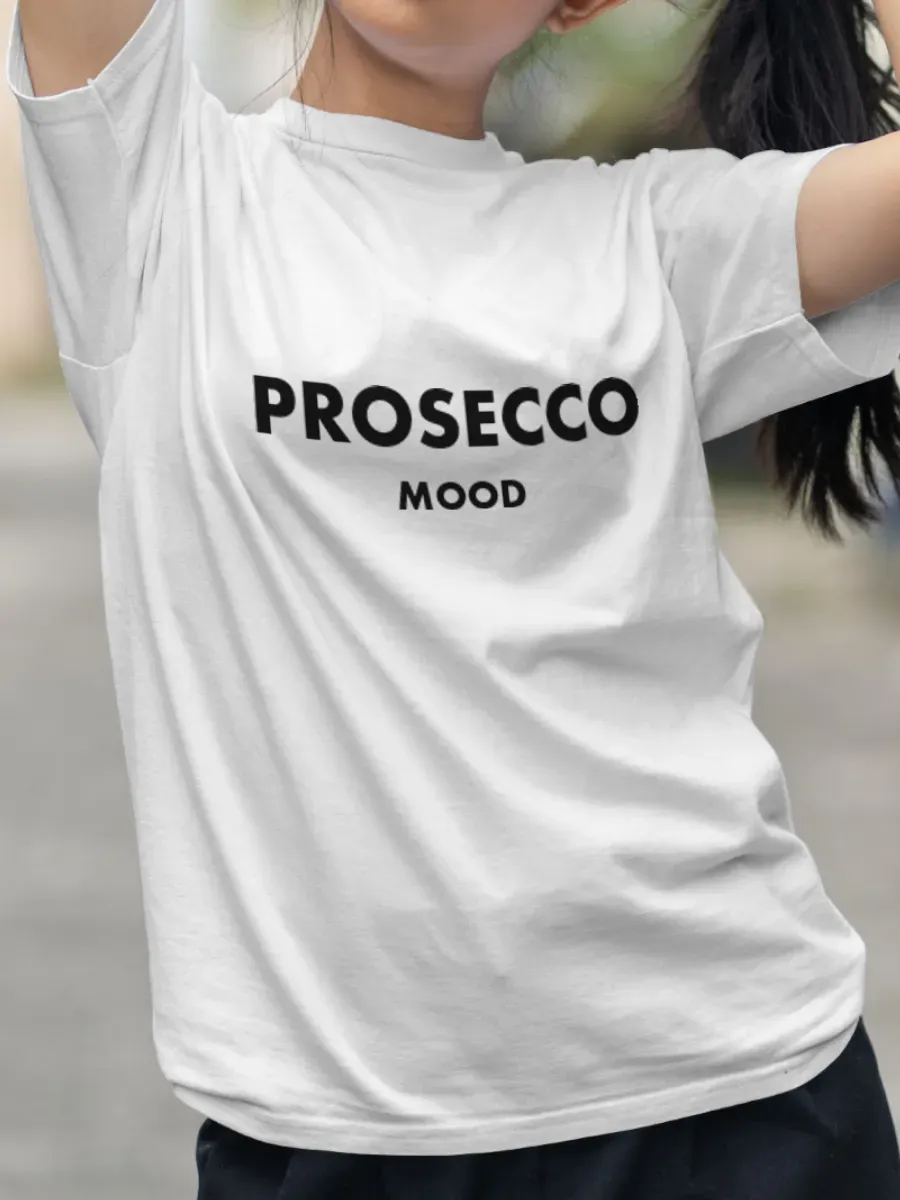 Футболка белая с надписью Prosecco mood — миниатюра 4