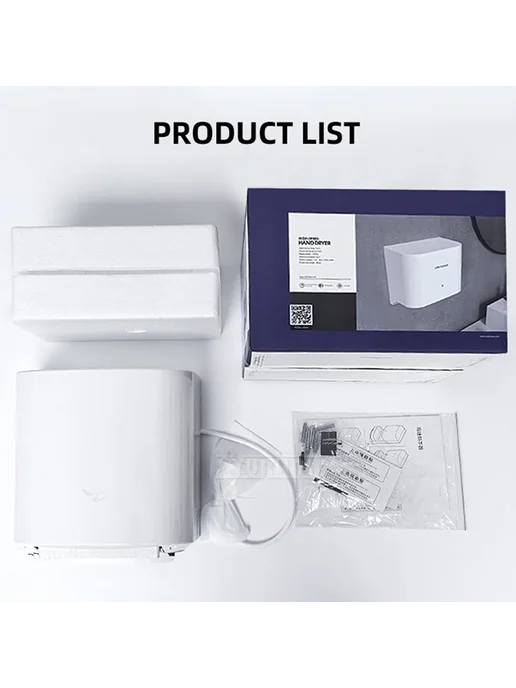 YunlinLi Автоматическая сушилка для рук, белый, фото 3