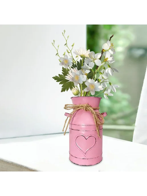 Serenable Рустичная железная ваза Серенебле Розовый, Pink, розовый