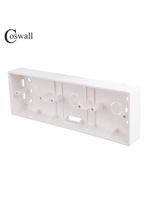 Коробка для монтажа Coswall 258х86х34 мм для тройных выключа, 86x34 мм, фото 2