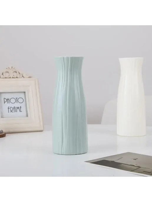 Нет бренда Пластиковая ваза для сухоцветов Beige, розовый, фото 2