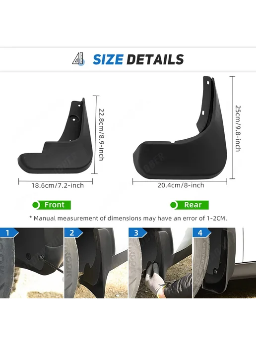 CREATROAD 4 шт, Автомобильные Брызговики для Chevrolet Cruze 2009-201, 4 шт, фото 3