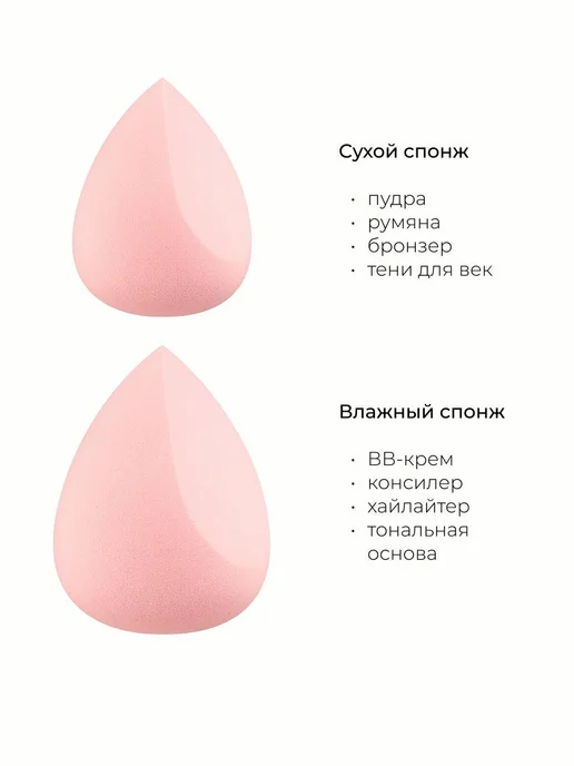 спонжей для макияжа в фирменной коробке, розовый, фото 5