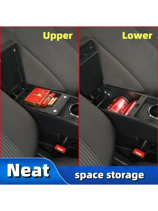 XMSJ Для Skoda Fabia 2 органайзер с USB и LED-подсветкой, 2008-2, вариант, фото 3