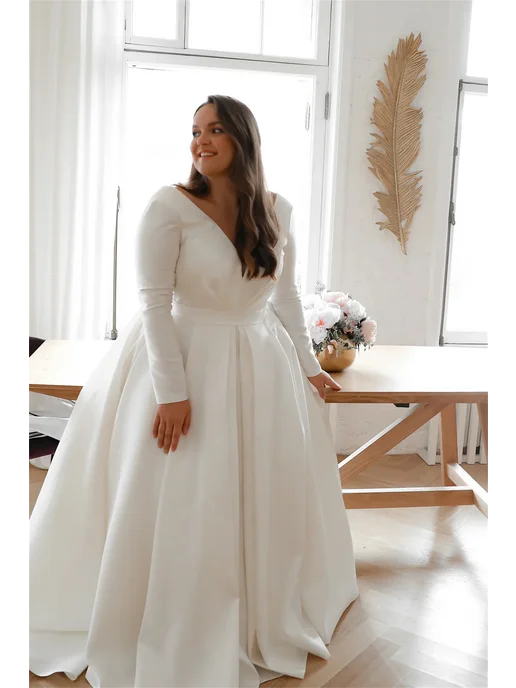 EVON BRIDAL Свадебное платье oversize из полиэстера, белый, фото 3