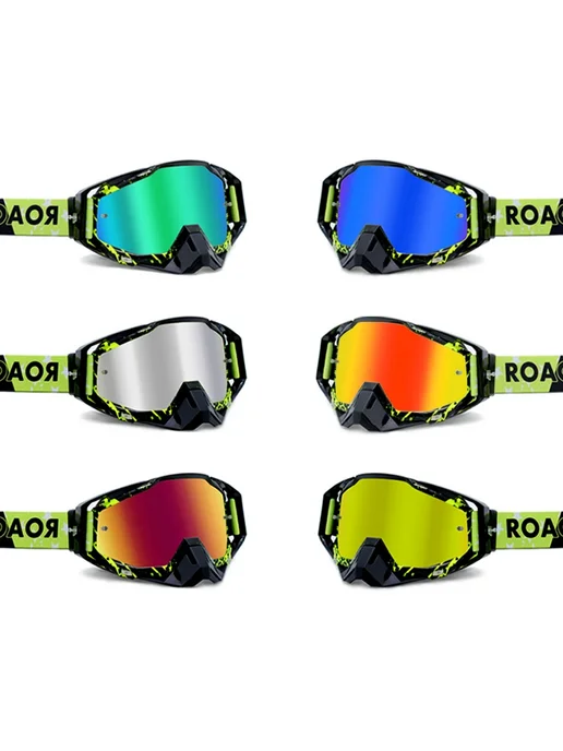 roaopp Мотоочки для мотоциклов, квадроциклов, внедорожных шл, белый, фото 7