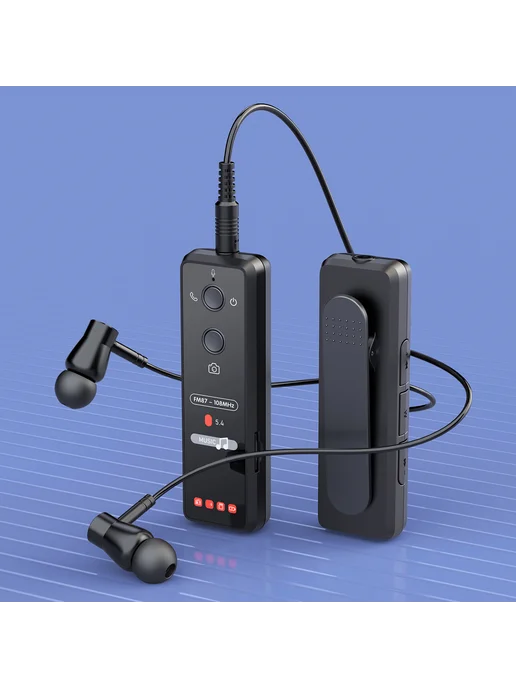 Мини-радио FM Bluetooth для старших, крепл клип, 50 станций, вариант