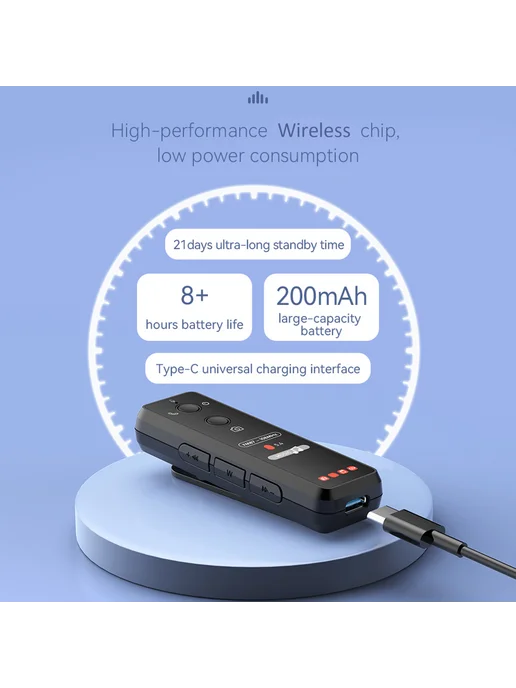 Мини-радио FM Bluetooth для старших, крепл клип, 50 станций, вариант, фото 4