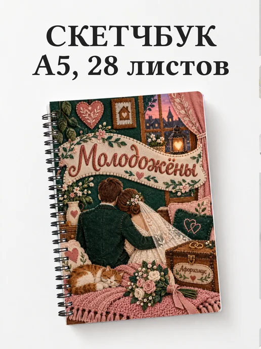 Скетчбук молодожёнов
