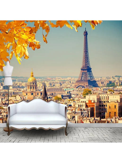 jiadou 3D фотообои с изображением Эйфелевой башни для гостин, вариант