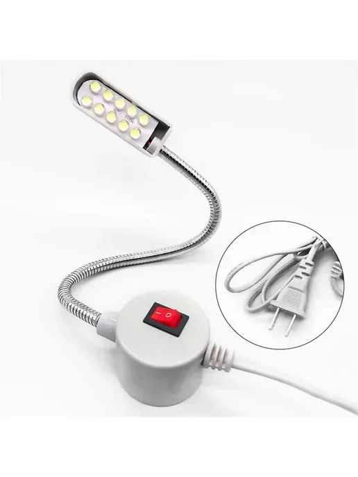 Нет бренда Светодиодный швейный светильник белый 6000K 10 20 30 LED EU, белый, фото 2