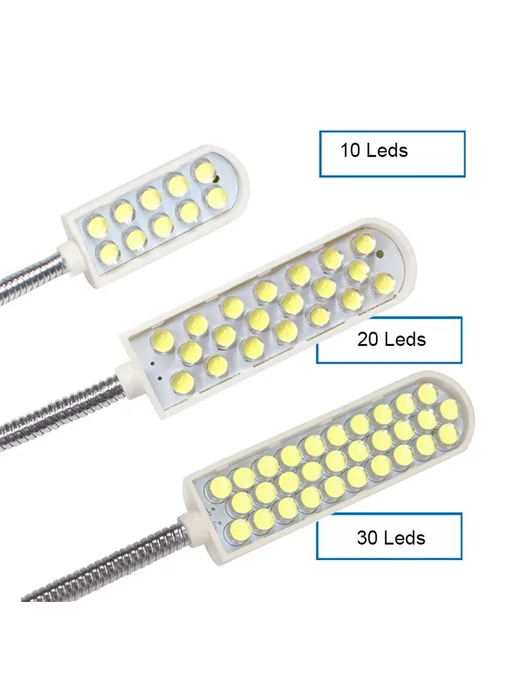 Нет бренда Светодиодный швейный светильник белый 6000K 10 20 30 LED US, белый, фото 4