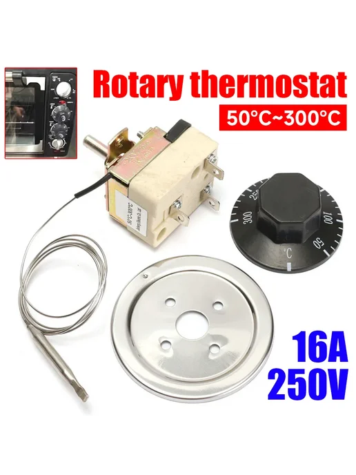 Термостат Dobeechi 250В 16А 50-300°C 50-300, 50-300 C 30-110, фото 2